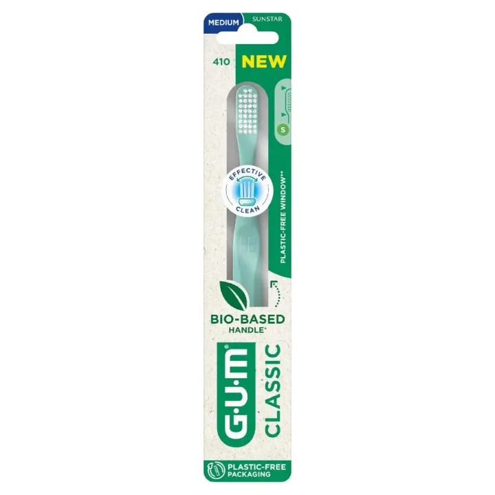 Classic brosse à dents bio-sourcée Medium Gum - une brosse à dents