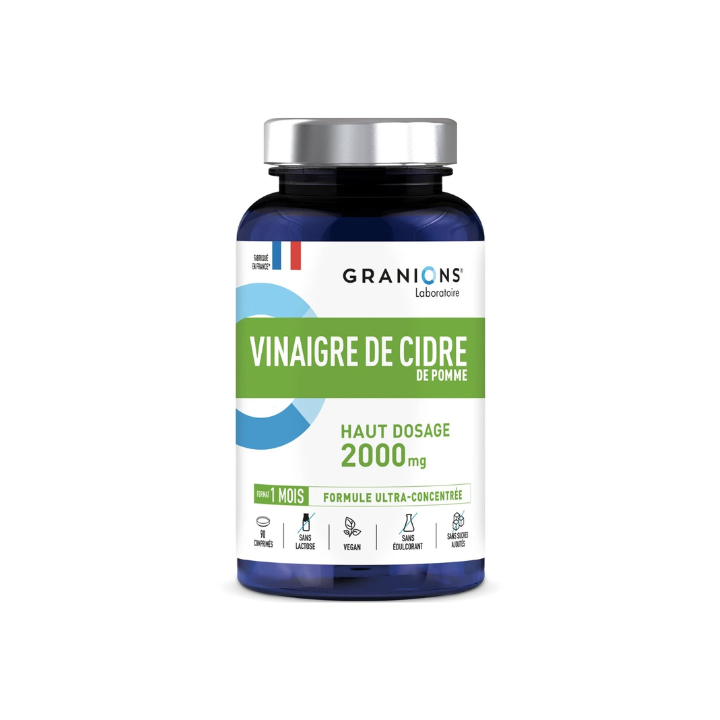 Vinaigre de cidre de pomme 2000mg Granions - flacon de 81g