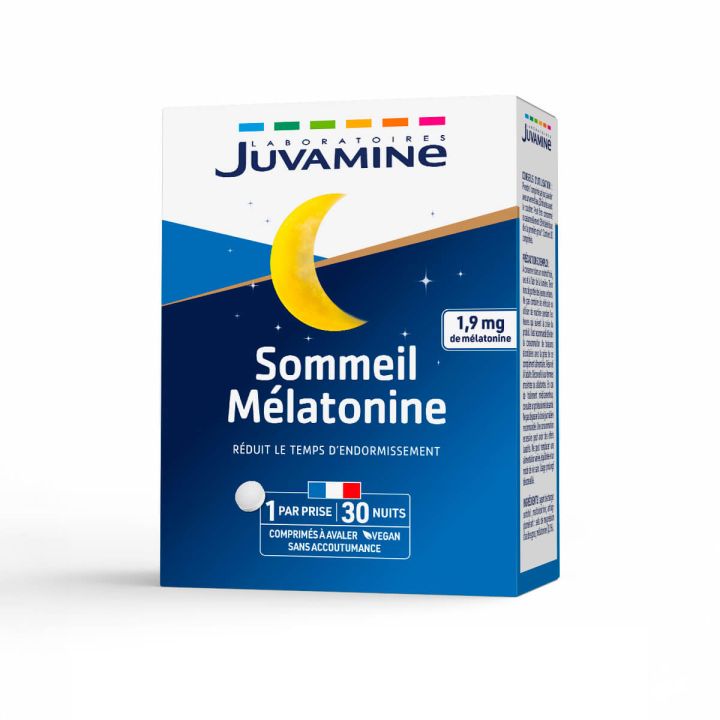 Sommeil mélatonine Juvamine - boite de 30 comprimés
