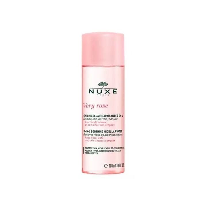 Very Rose eau micellaire apaisante 3en1 Nuxe - flacon de 100ml 