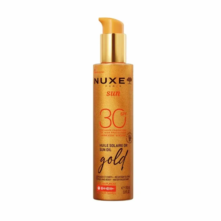 Sun huile solaire or SPF30 Nuxe - flacon-pompe de 150ml