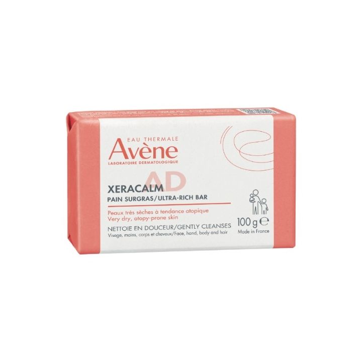 XeraCalm A.D Pain nettoyant surgras Avène - pain de 100g