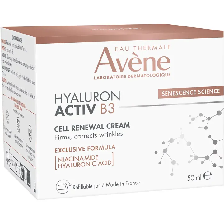Hyaluron Activ B3 crème régénération cellulaire Avène - pot de 50ml