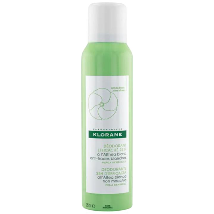 Déodorant à l'althéa blanc Klorane - spray de 125ml