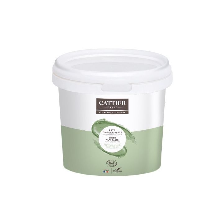 Pâte d'argile verte Cattier - pot de 1,350kg