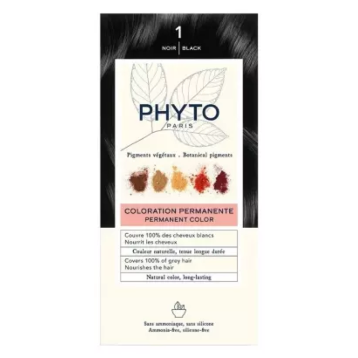 Coloration permanente aux pigments végétaux Phyto - 4 produits 