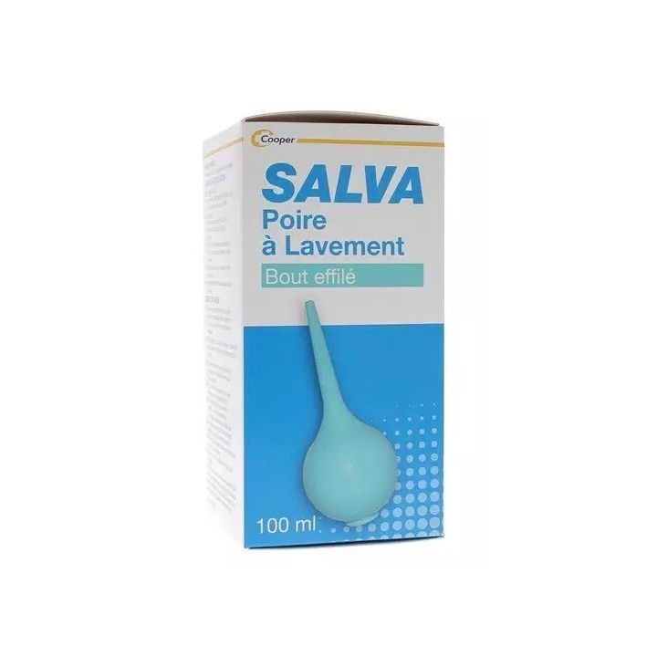 Poire à lavement bout effilé Salva - 1 poire à lavement de 100ml