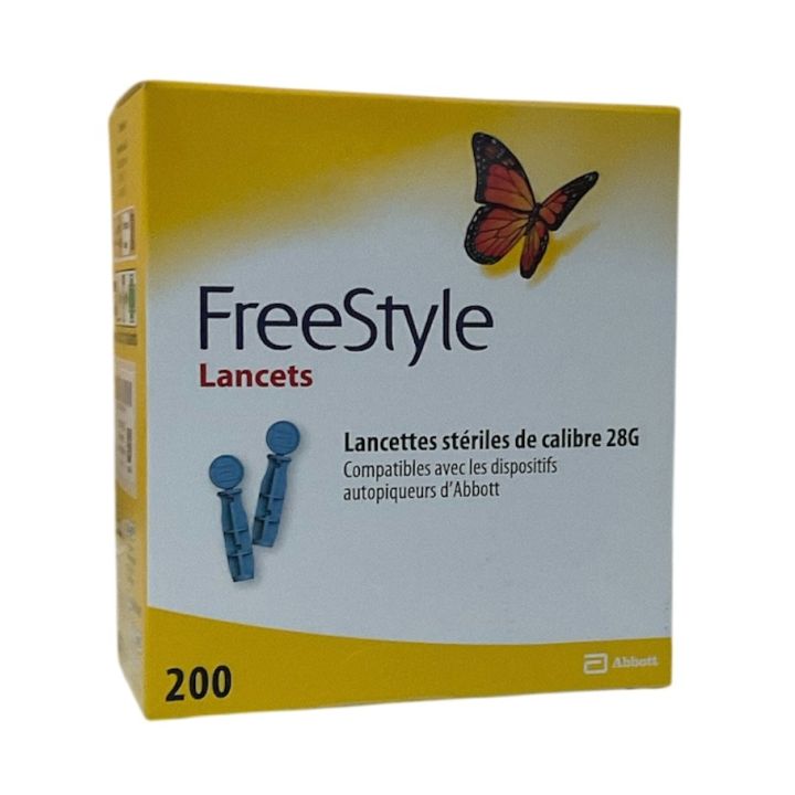 Freestyle Lancets Abbott - boite de 200 lancettes de calibre 28G