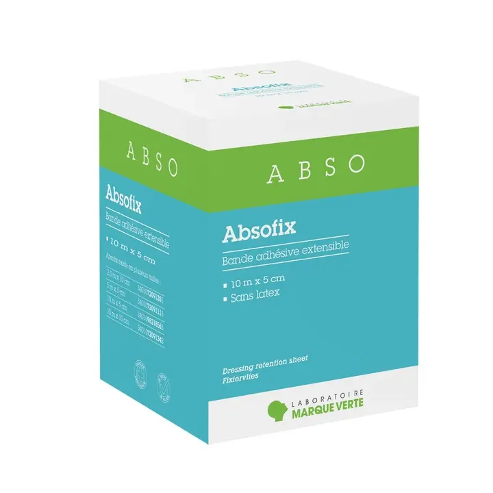 Absofix bande adhésive extensible Abso - boîte d'une bande de 10m x 5cm