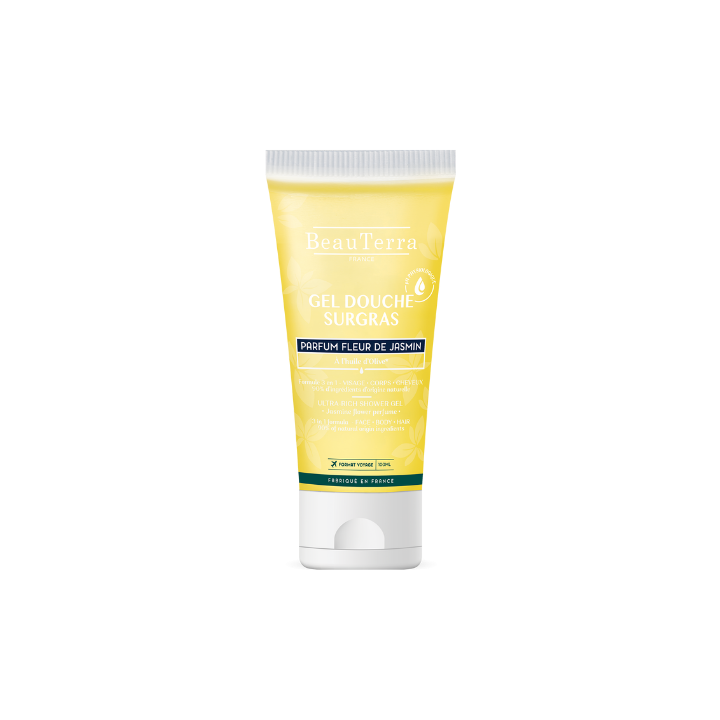 Gel Douche Surgras fleur de Jasmin Beauterra - tube de 100 ml