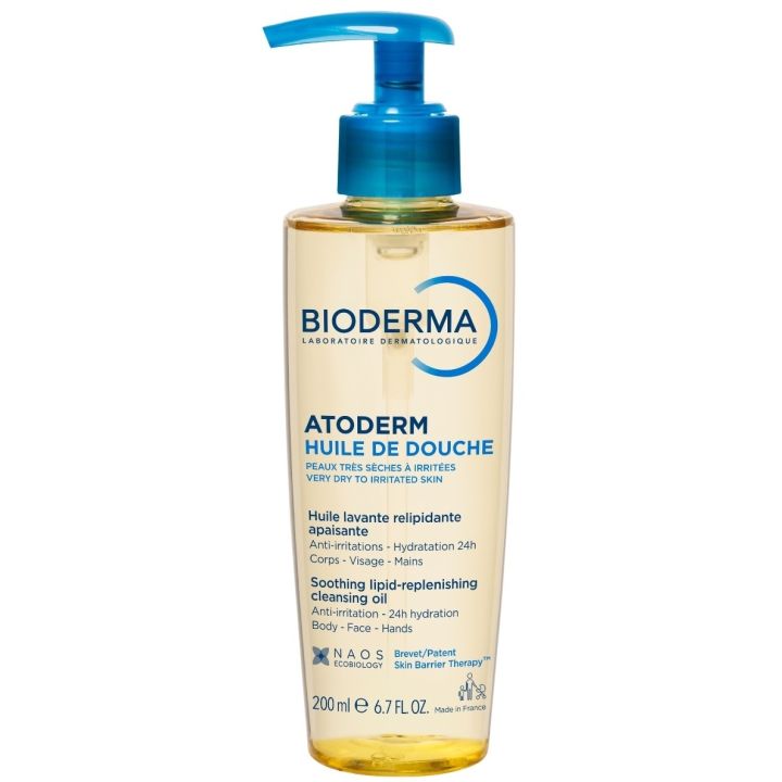 Atoderm huile de douche Bioderma - flacon-pompe de 200 ml