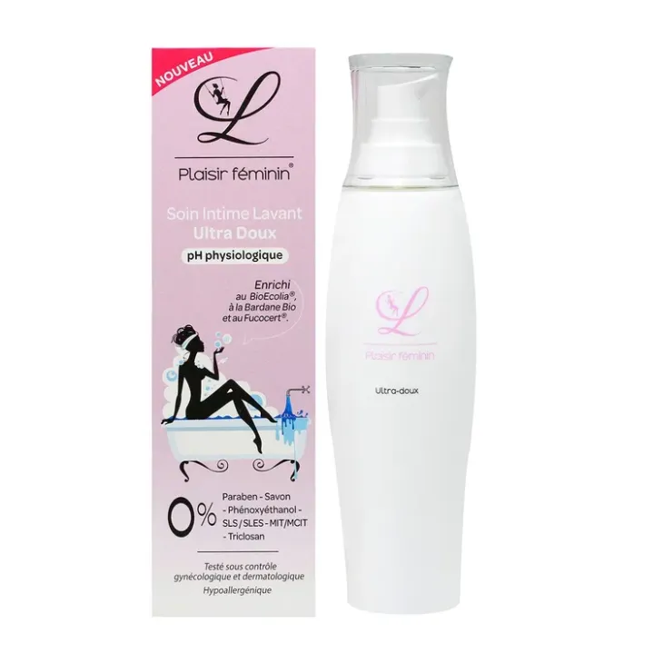 Soin intime lavant ultra doux L Plaisir féminin - flacon-pompe de 200ml
