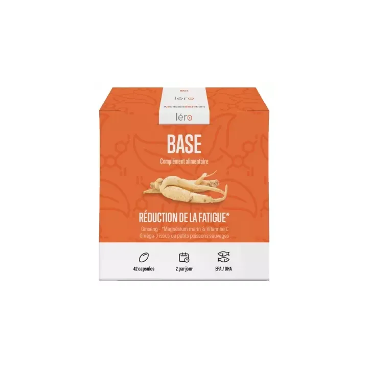 Léro Base réduction de la fatigue - Boite de 42 capsules