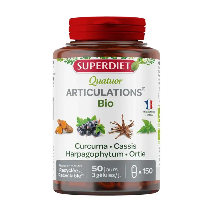 Quatuor bio articulation Super Diet - pot de 150 gélules