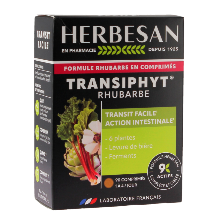 Transiphyt rhubarbe Herbesan - boîte de 90 comprimés
