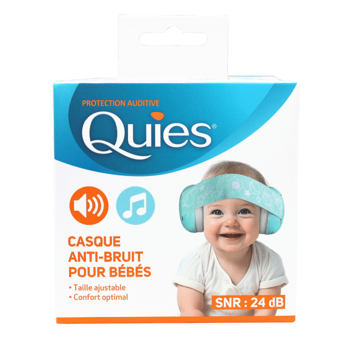 Casque anti-bruit pour bébés Quies - un casque 