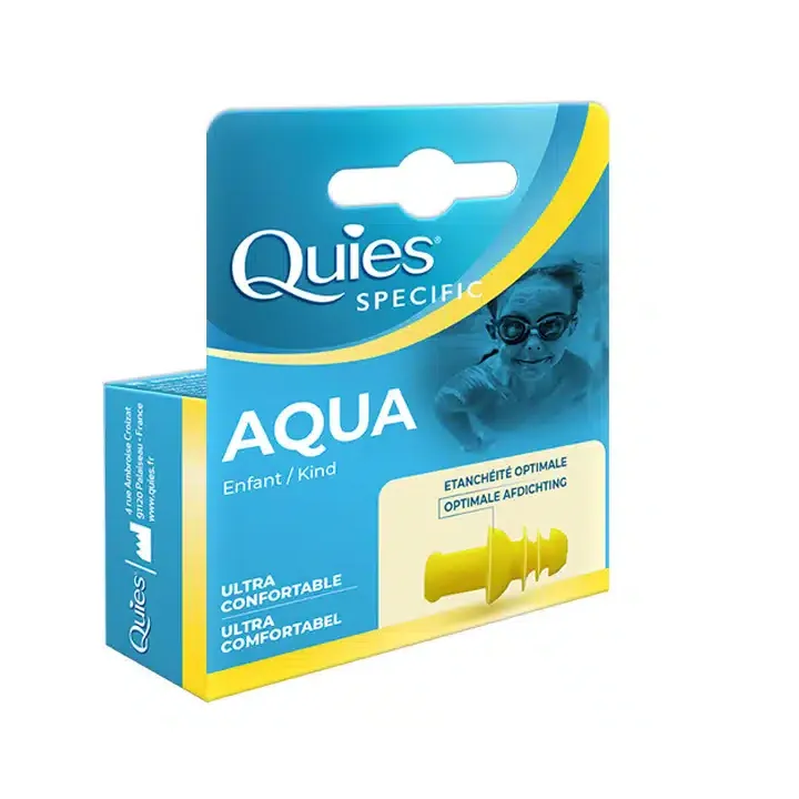 Protection auditive specific aqua enfant Quies - boîte d'une paire