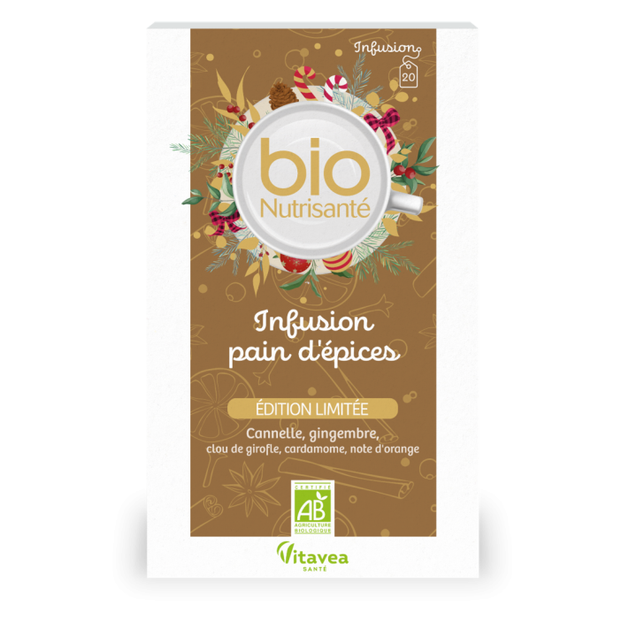 Infusion pain d'épices Vitavea - boite de 20 sachets