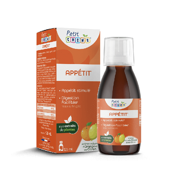 Sirop Petit Chêne appétit Les 3 Chênes - flacon de 125ml