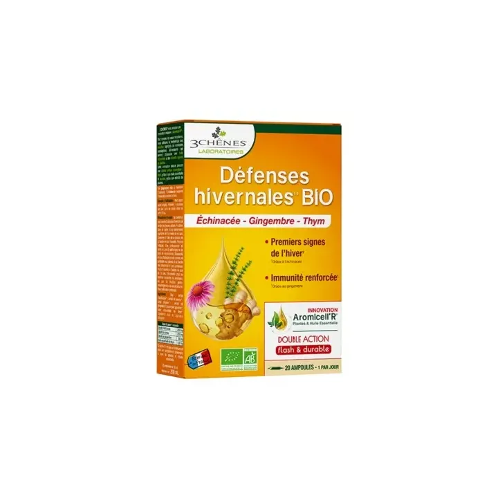 Défenses hivernales Bio Les 3 Chênes - boîte de 20 ampoules de 10ml