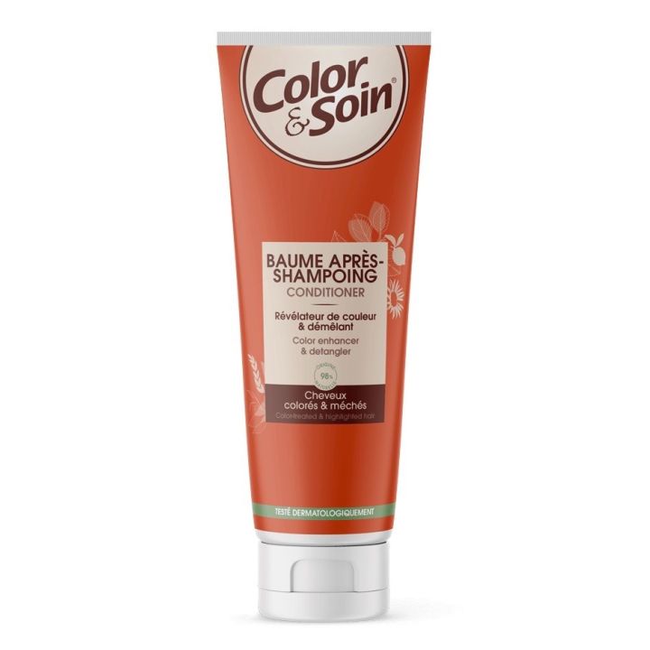 Color & Soin Baume après-shampoing cheveux colorés et méchés Les 3 Chênes - tube de 200ml