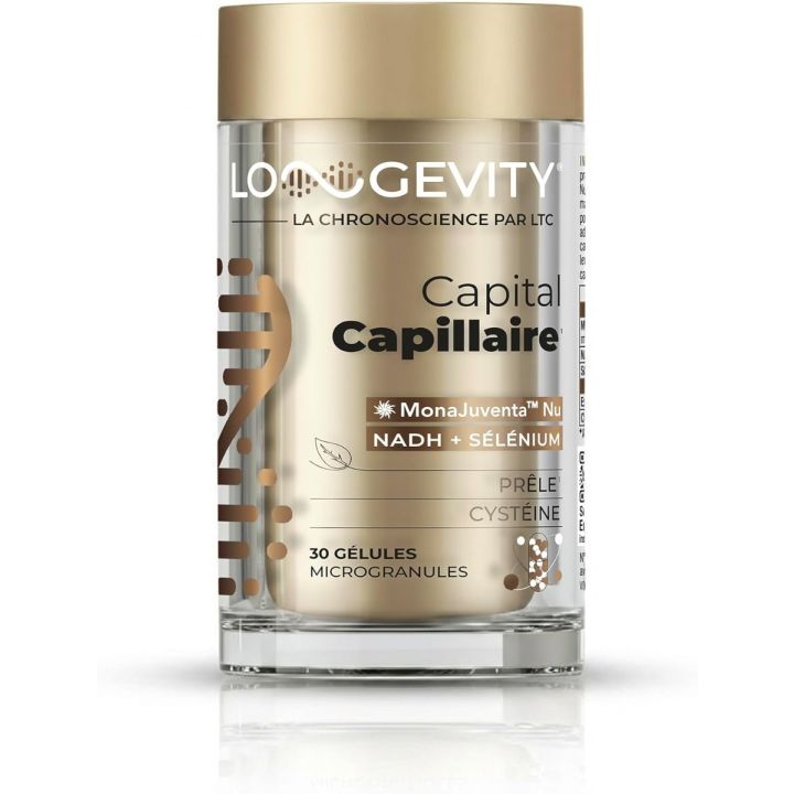Longevity capital capillaire Les 3 Chênes - pot de 30 gélules 