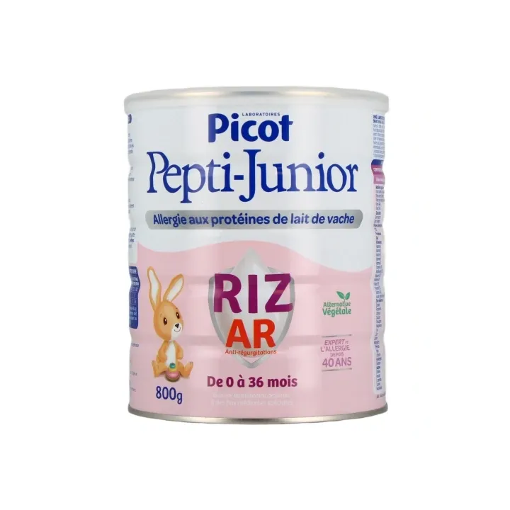 Pepti-junior lait en poudre Riz AR 0-36 mois Picot - boite de 800 g