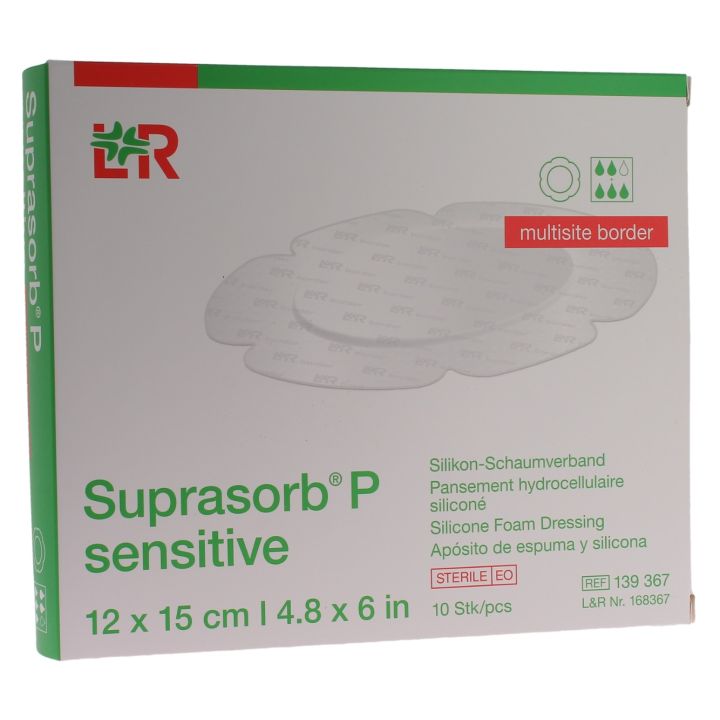 Suprasorb P sensitive multisite Lohmann & Rauscher - 10 unité de 12x15 cm