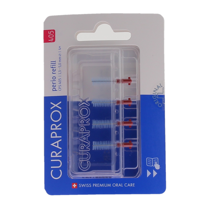 Recharge brossettes interdentaires taille 405 perio refill Curaprox - boite de 4 recharges