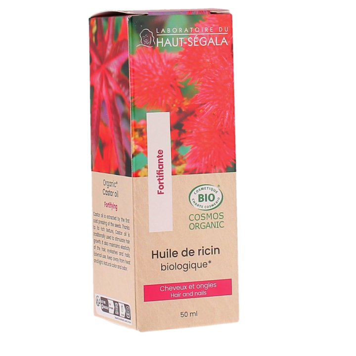 Huile de Ricin Bio Fortifiante Laboratoire Haut-Ségala - flacon de 50 ml