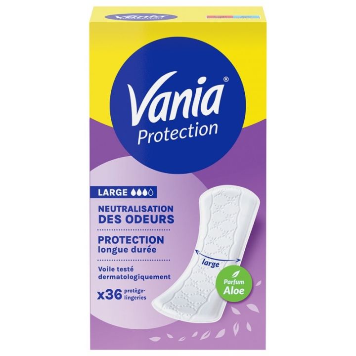 Protection large neutralisation des odeurs Vania - boite de 36 protège-lingeries 