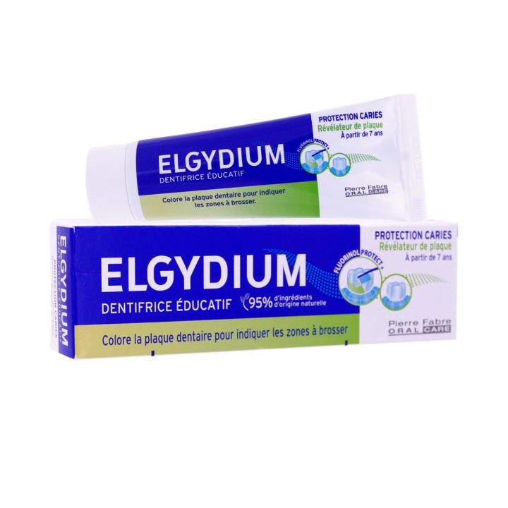 Dentifrice éducatif protection caries goût pomme Elgydium - tube de 50ml