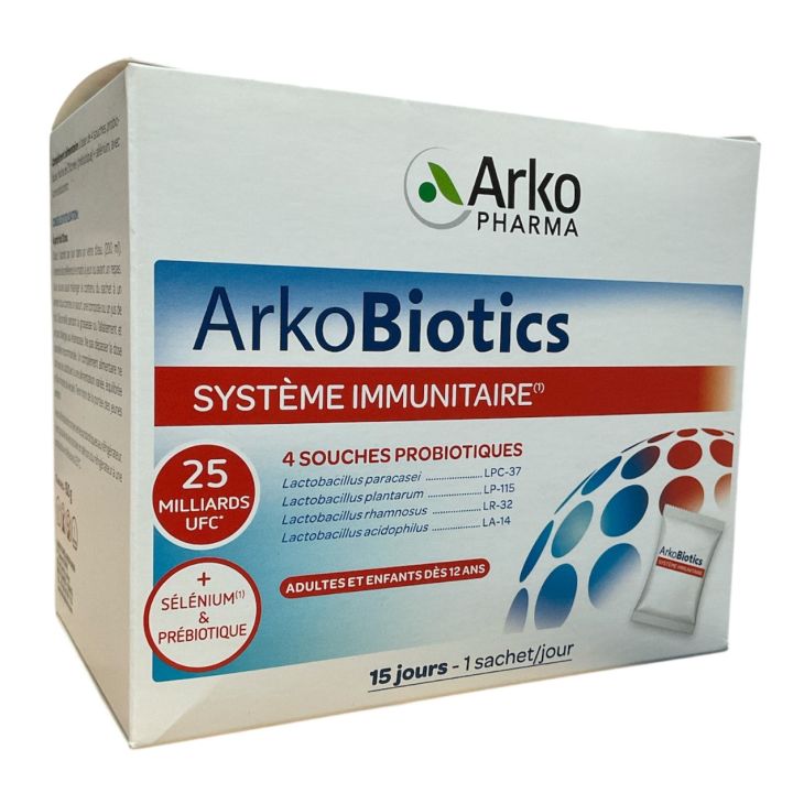 Arkobiotics système immunitaire Arko Pharma - boite de 15 sachets