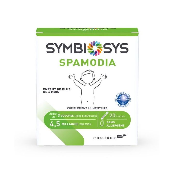 Symbiosys Spamodia Biocodex - boîte de 20 sticks