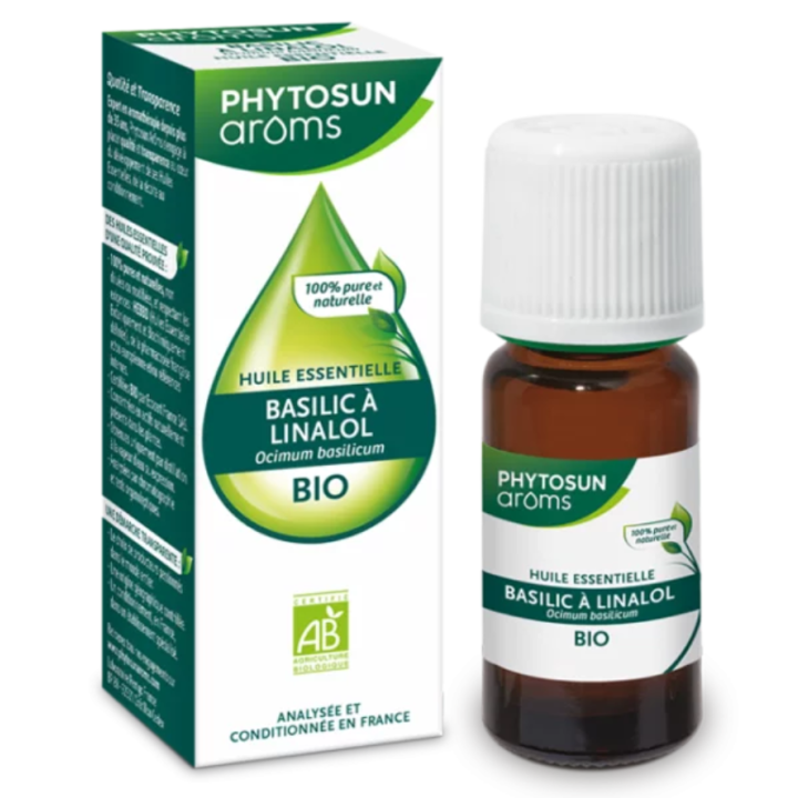 Huile essentielle basilic à linalol Phytosun arôms - flacon de 5ml