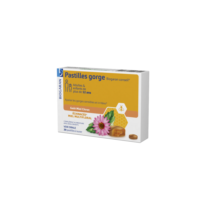 Pastilles gorge Biogaran - boite de 20 pastilles