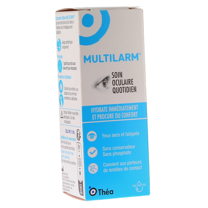 Multilarm collyre soin oculaire quotidien Théa - flacon de 10ml 