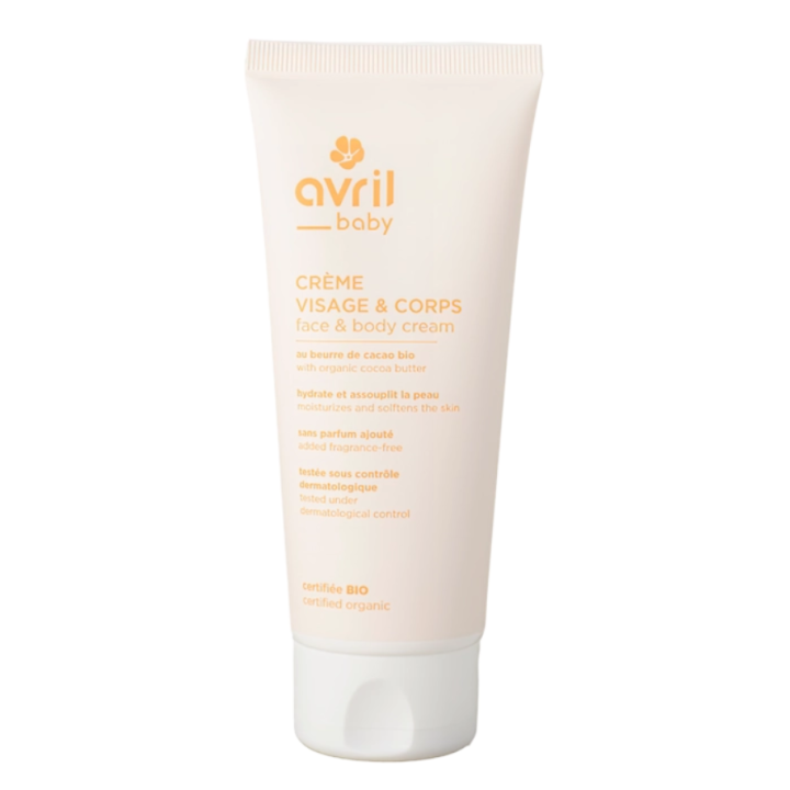 Crème visage et corps bébé Avril - tube de 100ml