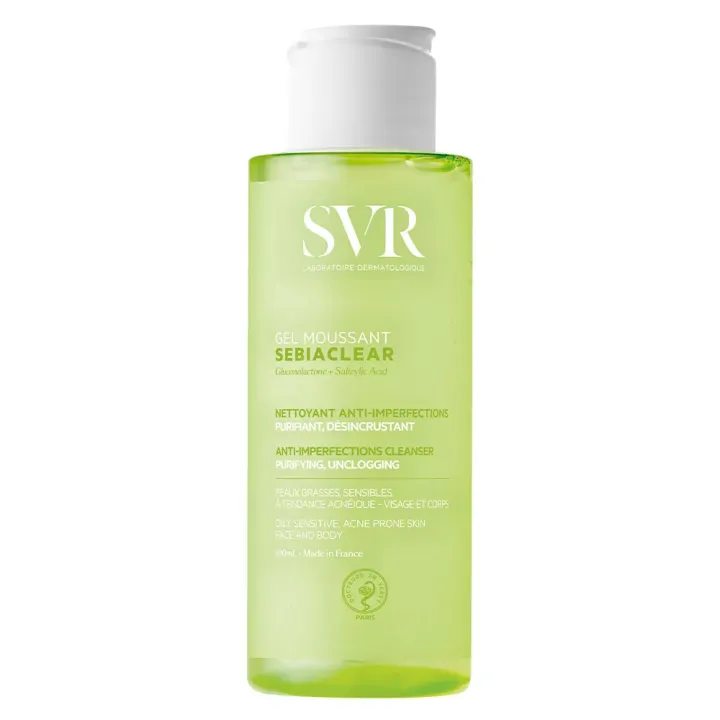 Sebiaclear gel moussant SVR - tube de 100ml
