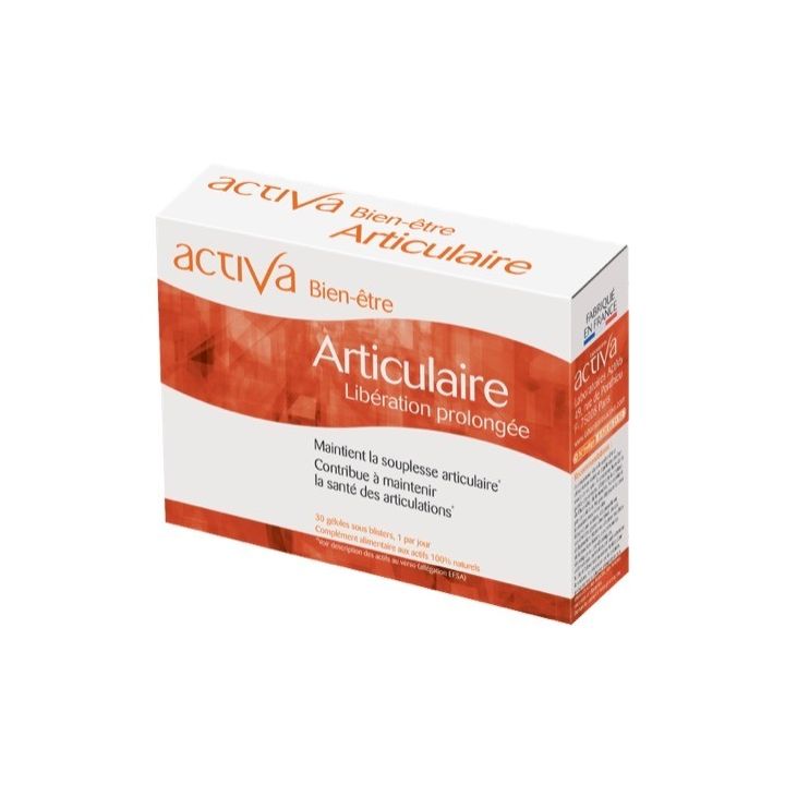 Bien être articulaire libération prolongée activa - boite de 30 gélules