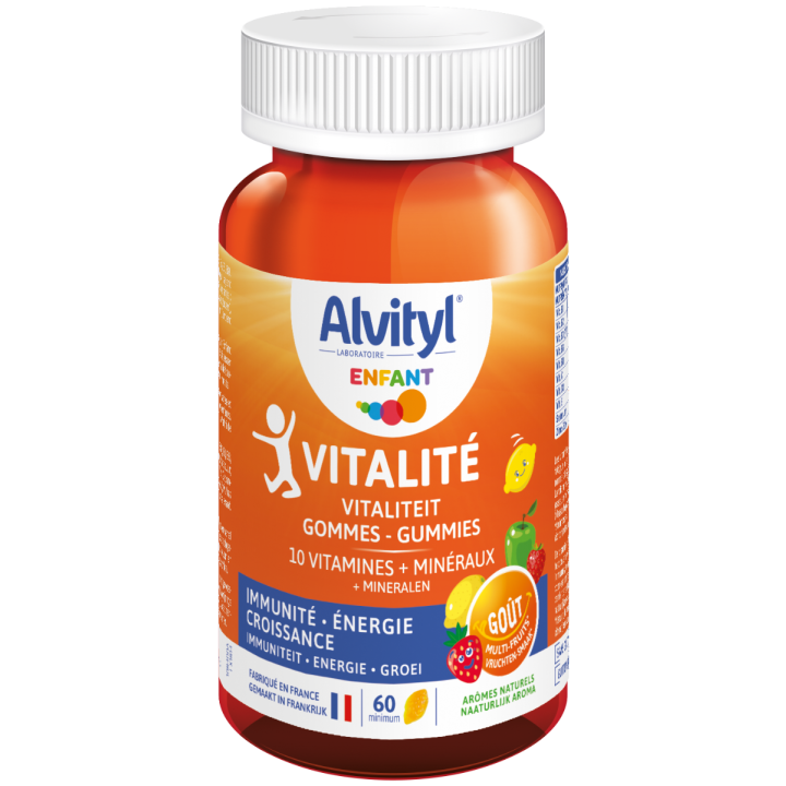 Alvityl vitalité 10 vitamines - boite de 60 gommes