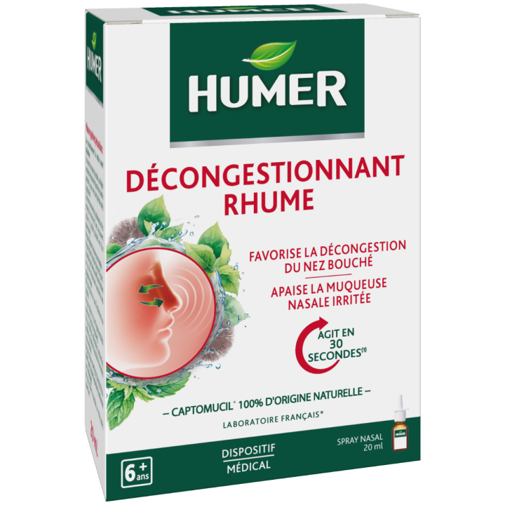 Décongestionnant rhume Humer - spray nasal de 20 ml