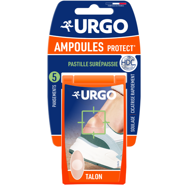 Pansements Ampoules Protect talon Urgo - 5 pansements