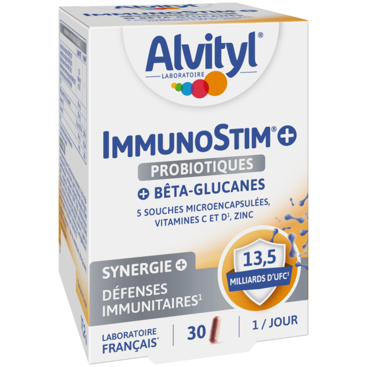 ImmunoStim probiotiques Alvityl - boîte de 30 gélules