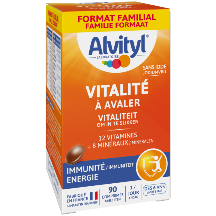 Vitalité à avaler Alvityl - boîte de 90 comprimés à avaler