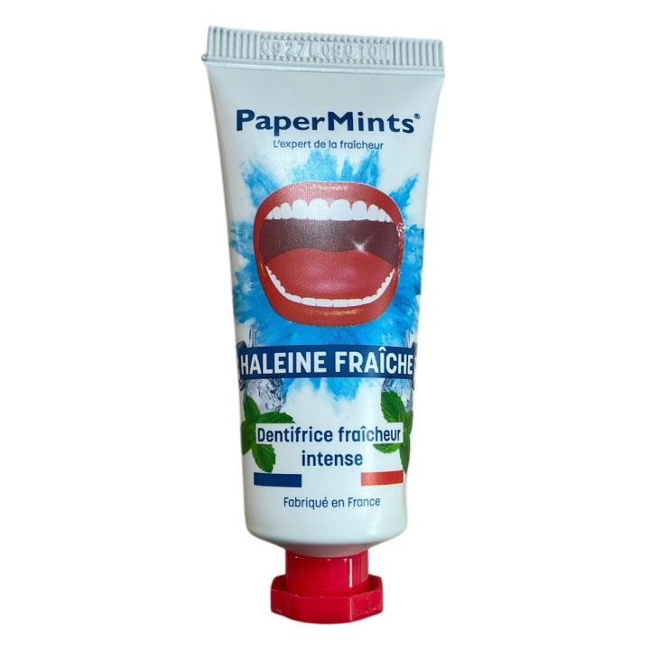 Dentifrice fraîcheur intense PaperMints - tube de 25ml