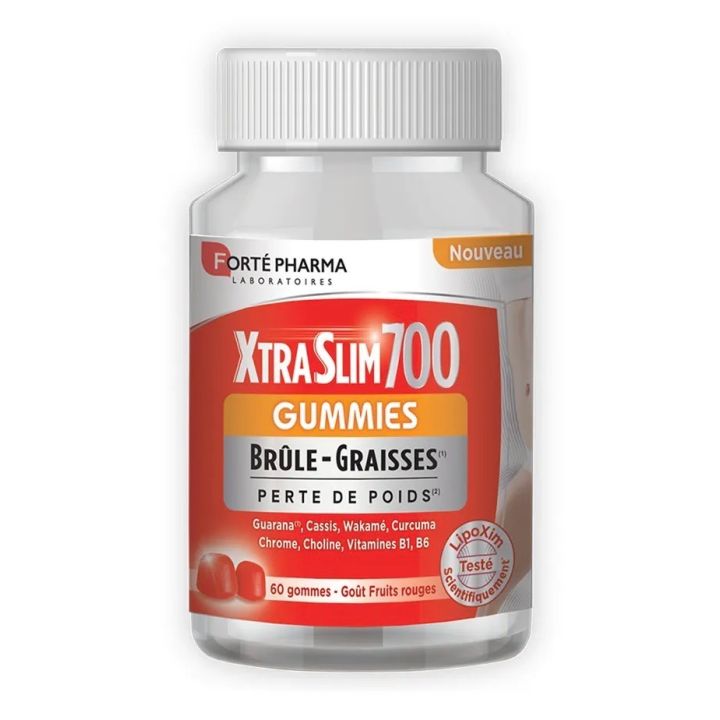 XtraSlim700 gummies brûle graisse Forté Pharma - pot de 60 gommes