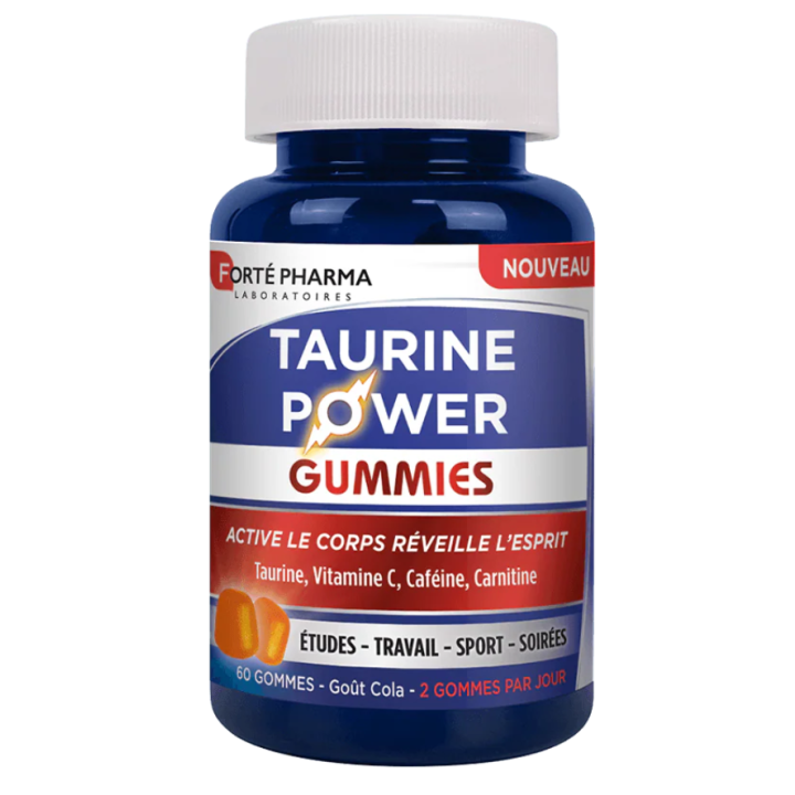 Taurine Power gummies Forté Pharma - pot de 60 gommes 