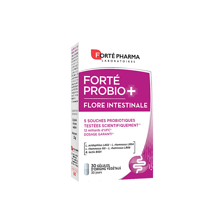 Forté Probio+ Flore intestinale Forté Pharma - boîte de 30 gélules