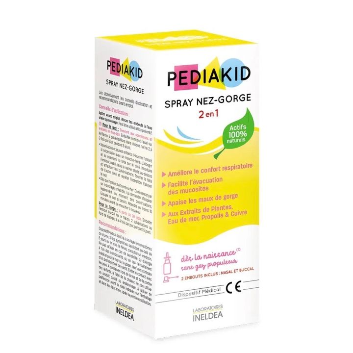 Spray nez gorge Pediakid - spray de 20ml